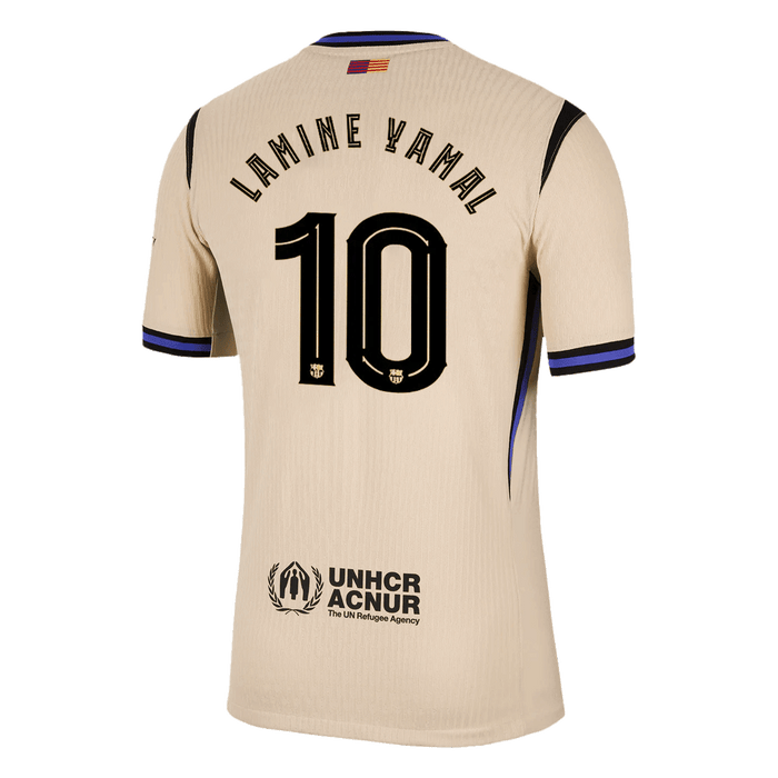 LAMINE YAMAL #10 Barcelona Away Authentic Soccer Jersey 2025/26 - UCL