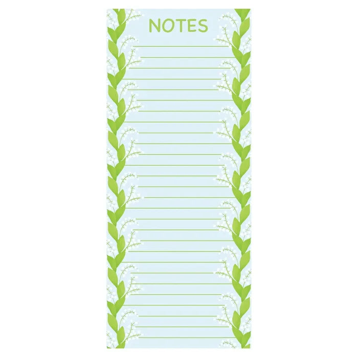 Lily Valley Notepad - Long