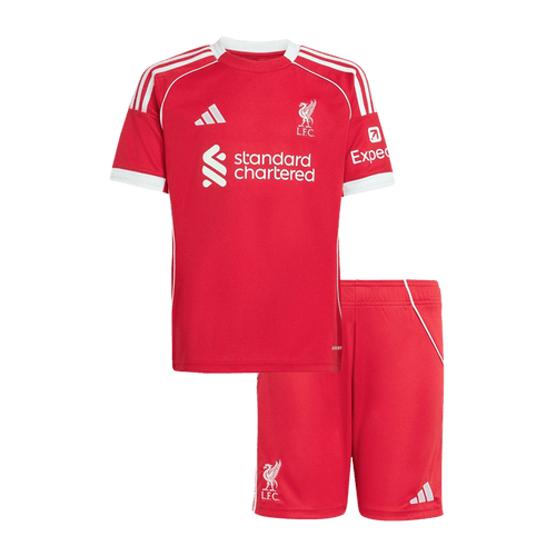 Liverpool Home Kids Soccer Jerseys Kit 2025/26