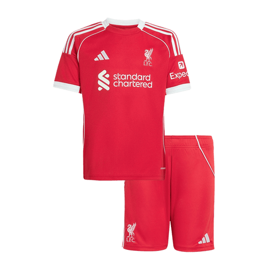 Liverpool Home Kids Soccer Jerseys Kit 2025/26