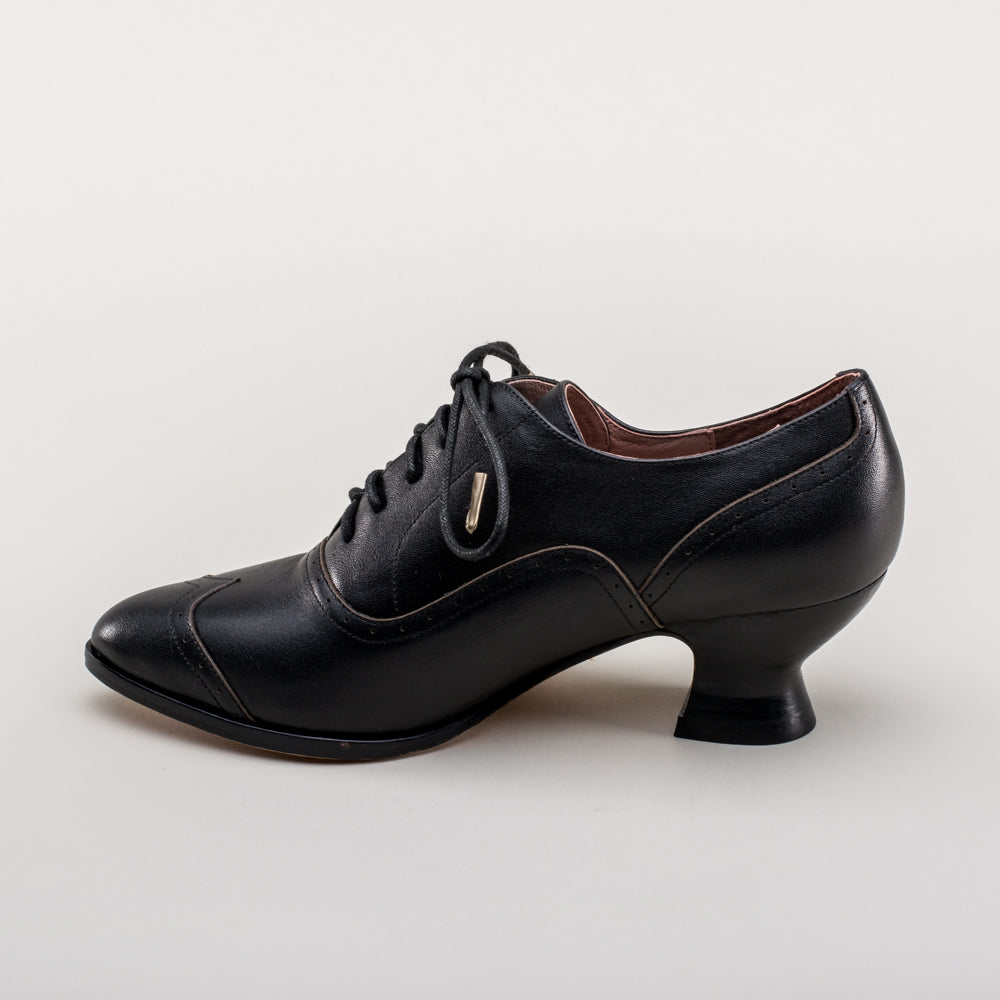 Londoner Edwardian Oxfords Wide (Black)