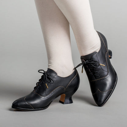 Londoner Edwardian Oxfords Wide (Black)
