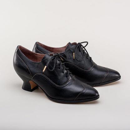 Londoner Edwardian Oxfords Wide (Black)