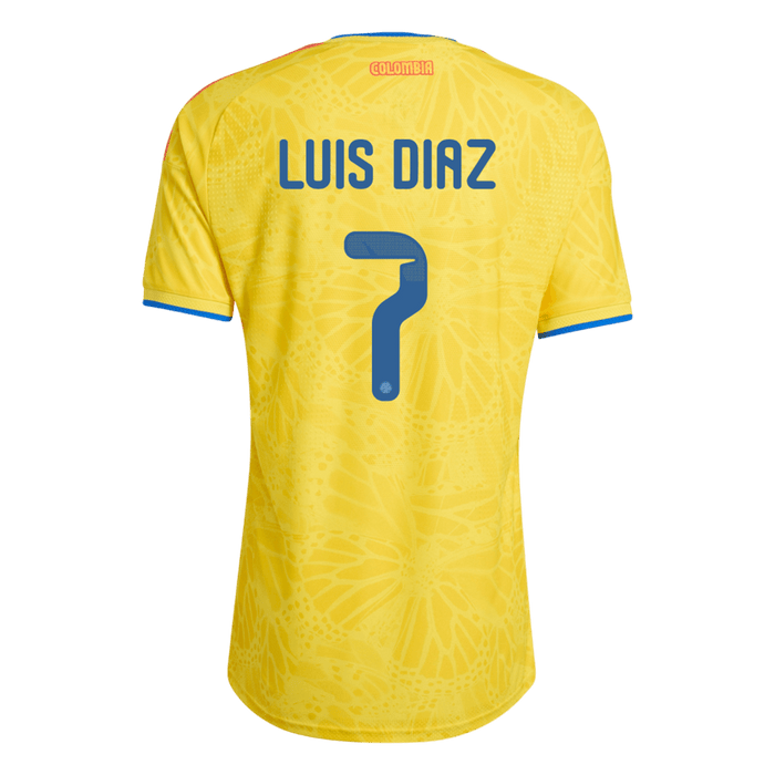 LUIS DíAZ #7 Colombia Home Player Version Jersey World Cup 2026