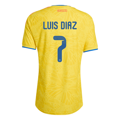 LUIS DíAZ #7 Colombia Home Player Version Jersey World Cup 2026