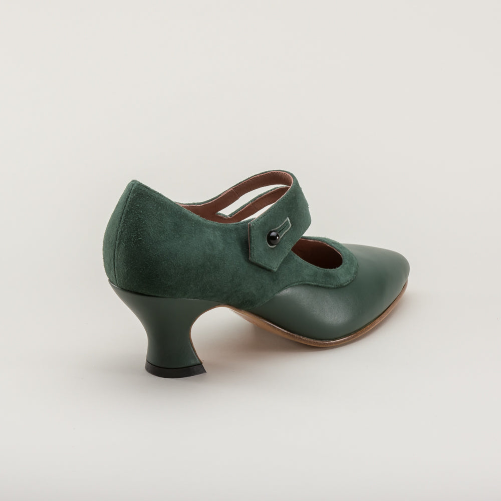 Mae Edwardian Shoes (Green)