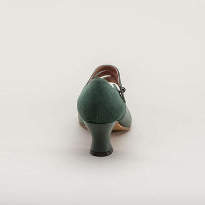 Mae Edwardian Shoes (Green)