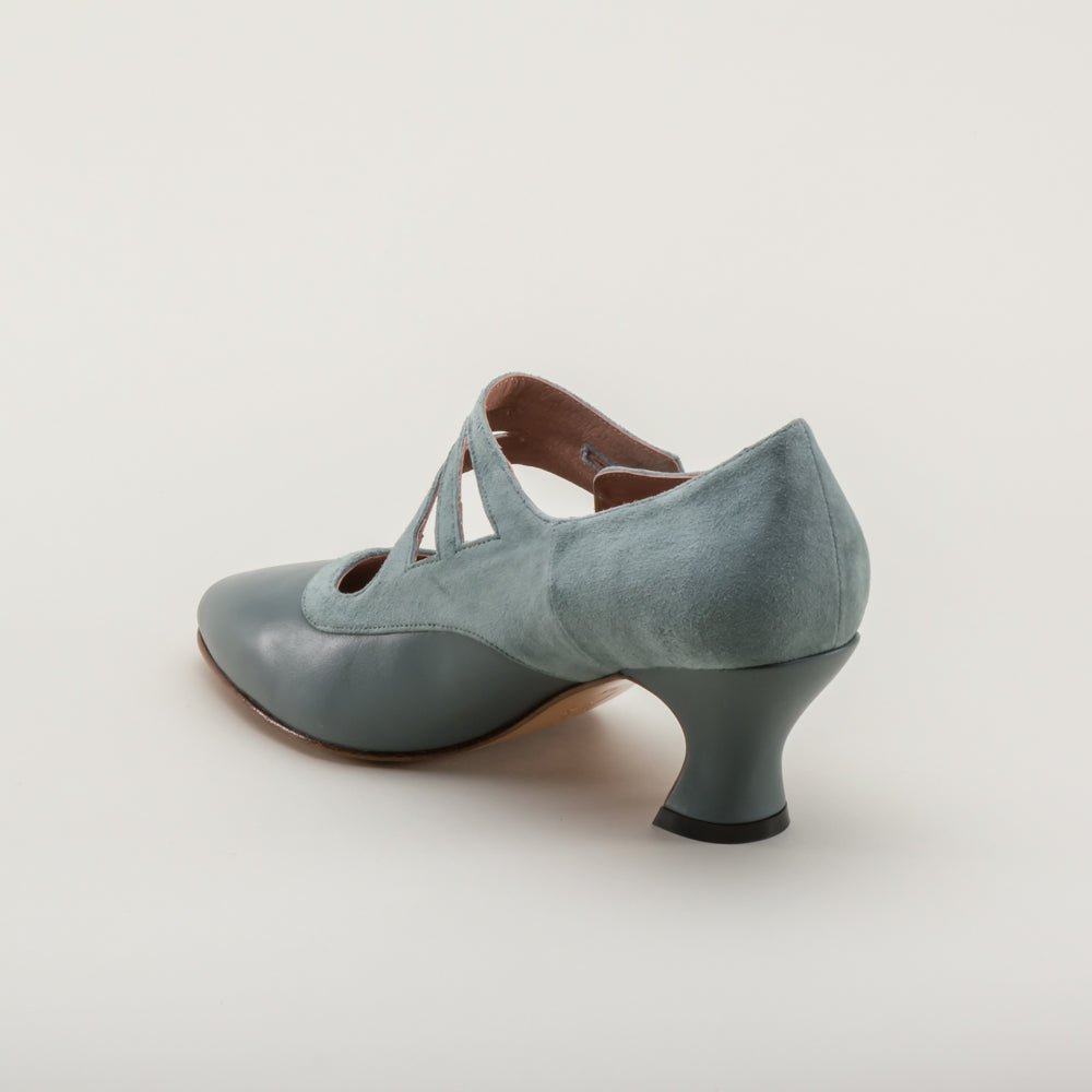 Mae Edwardian Shoes (French Blue)
