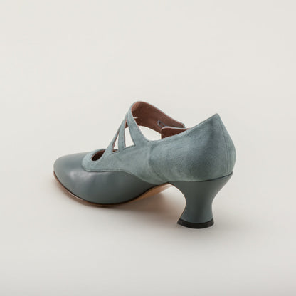 Mae Edwardian Shoes (French Blue)