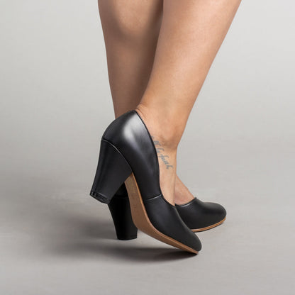 Marilyn Vintage Pumps Wide (Black)