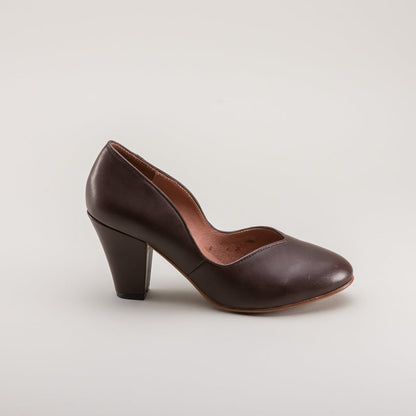 Marilyn Vintage Pumps Wide (Brown)
