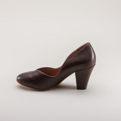 Marilyn Vintage Pumps Wide (Brown)