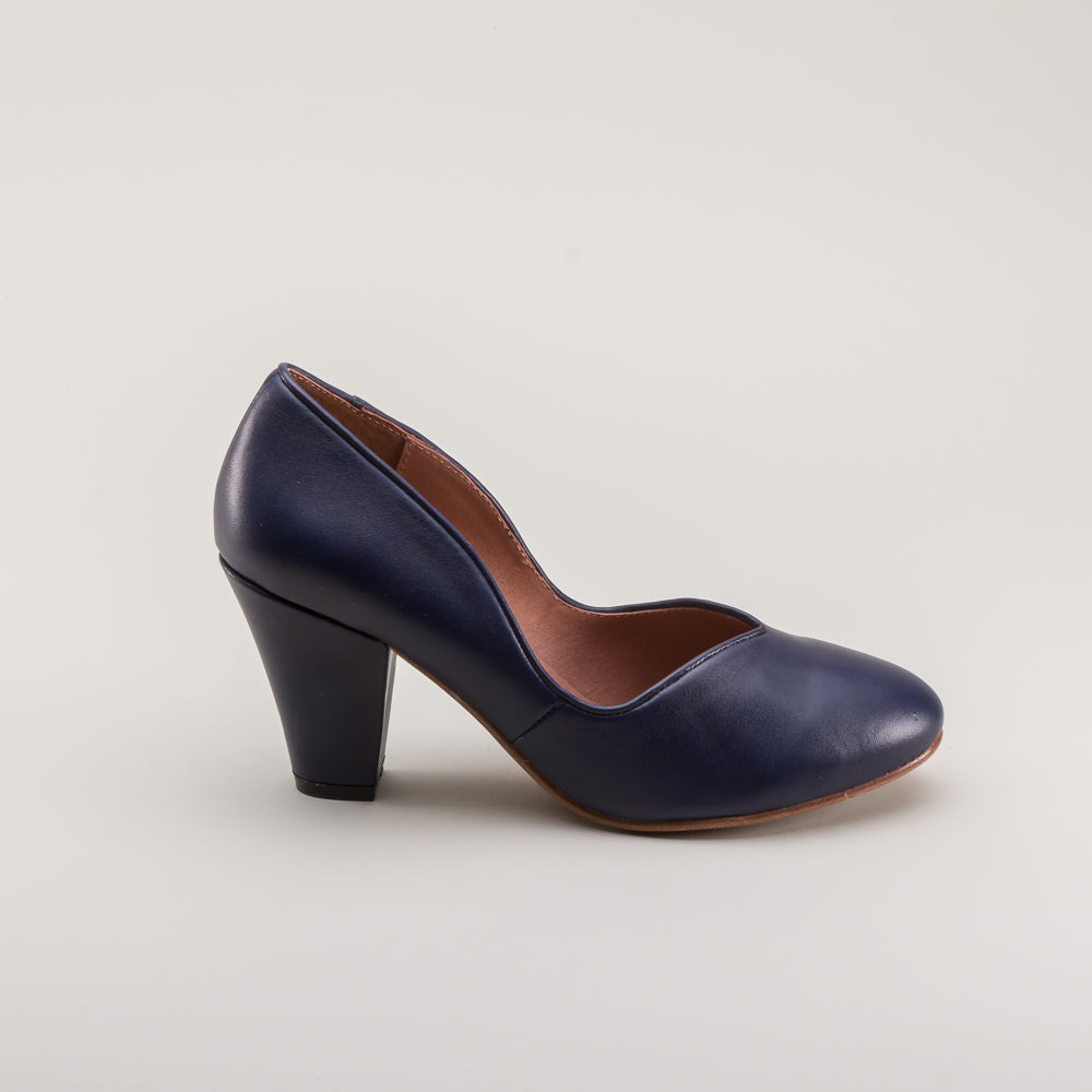 Marilyn Vintage Pumps (Navy Blue)
