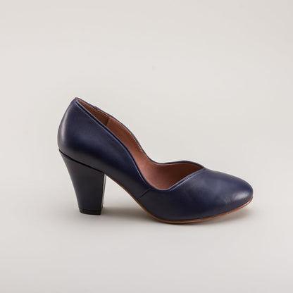 Marilyn Vintage Pumps (Navy Blue)