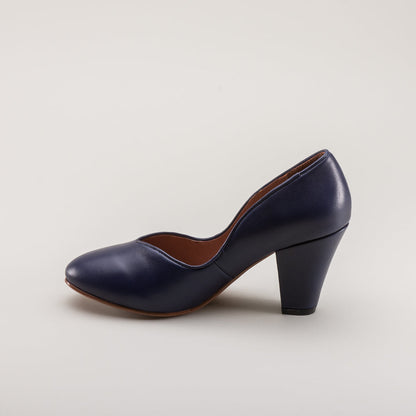 Marilyn Vintage Pumps (Navy Blue)