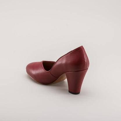 Marilyn Vintage Pumps (Oxblood)