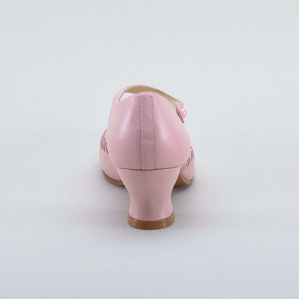 Marjorie 1920s Shoes (Blush Pink)