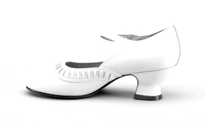 Marjorie 1920s Shoes (Soft White)