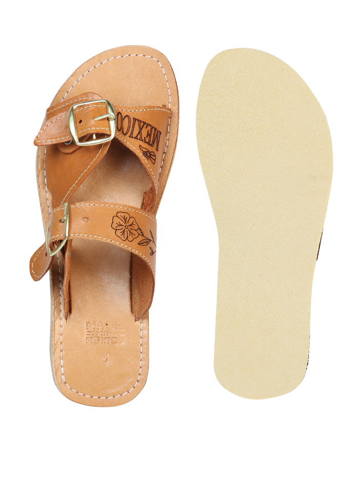 Mexican Artisanal Sandals Leather Tang