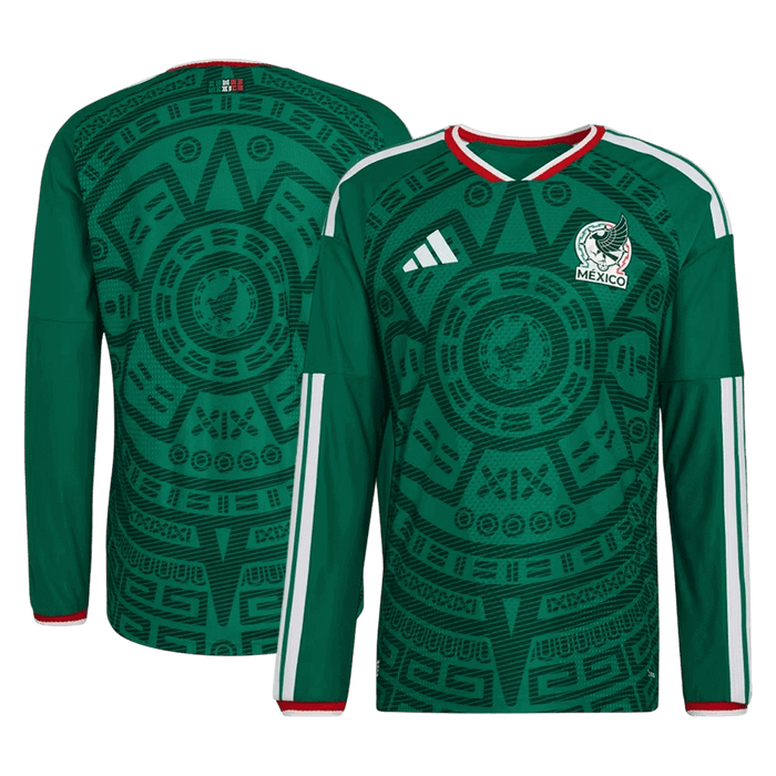Mexico Home Long Sleeve Player Version Jersey World Cup 2026