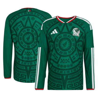 Mexico Home Long Sleeve Player Version Jersey World Cup 2026