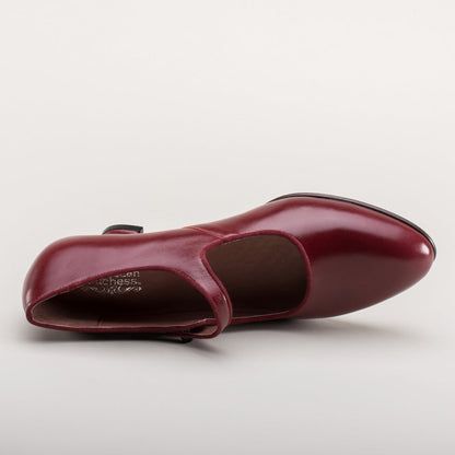 Millie 1920s Mary Jane Shoes (Oxblood)
