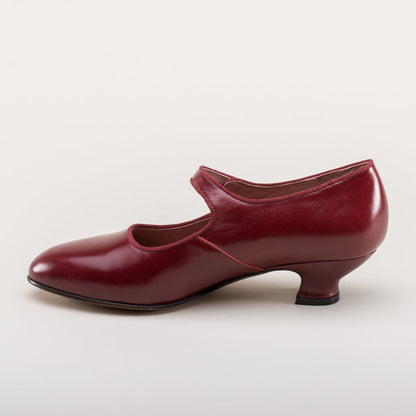 Millie 1920s Mary Jane Shoes (Oxblood)