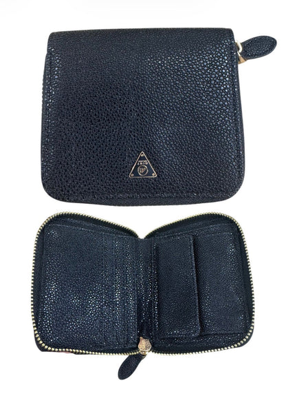 Mint medium zipper wallet with multiple card slots and coin pocket, crafted from smooth mint green material.