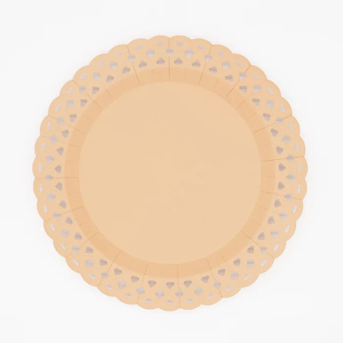 Paper Plate (Large) - Nude Basketweave