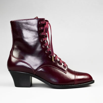 Paris Boots Wide (Burgundy)