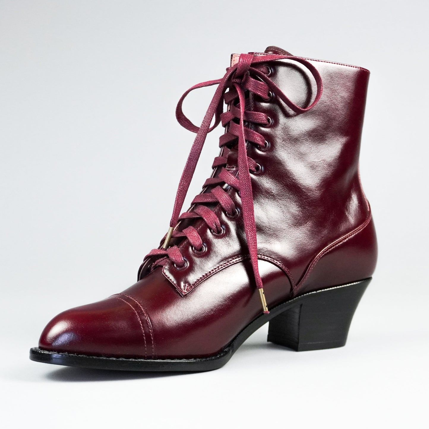 Paris Boots Wide (Burgundy)