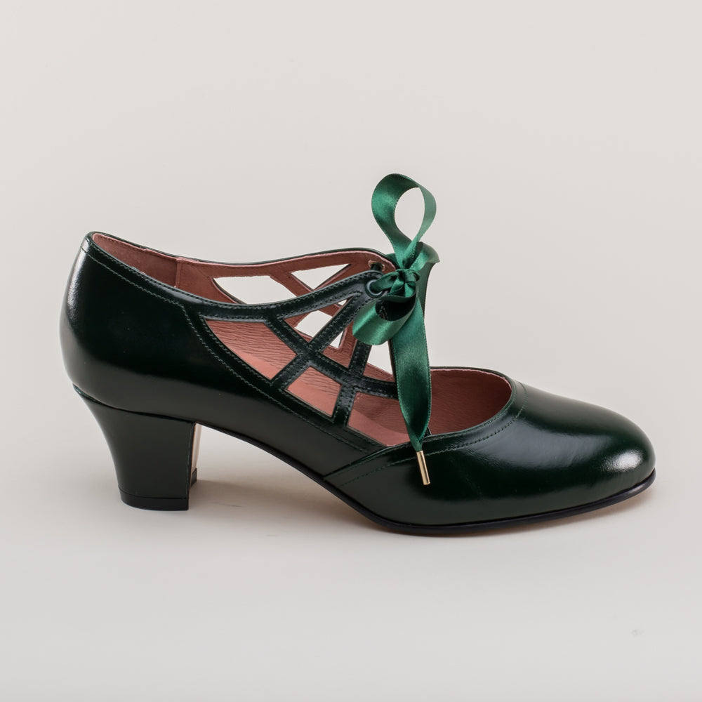 Parker Vintage Spiderweb Pumps (Green)