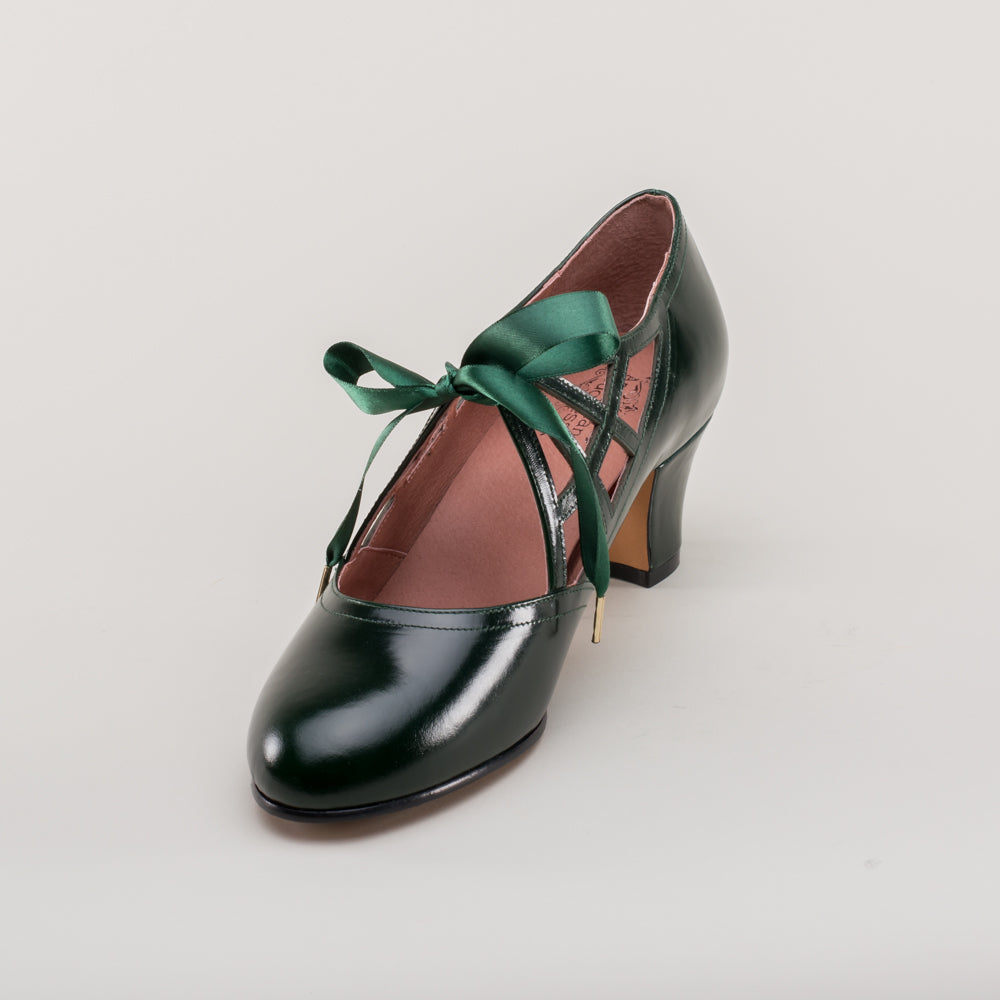 Parker Vintage Spiderweb Pumps (Green)