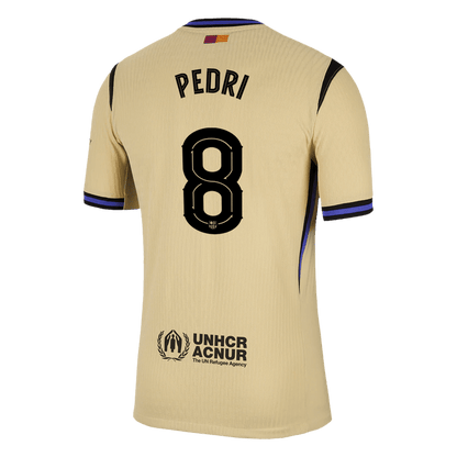PEDRI #8 Barcelona Away Authentic Soccer Jersey 2025/26 - UCL