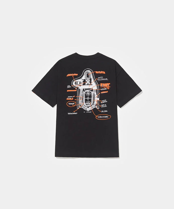 Piet + Pacaembu T-shirt - Black - Four Street