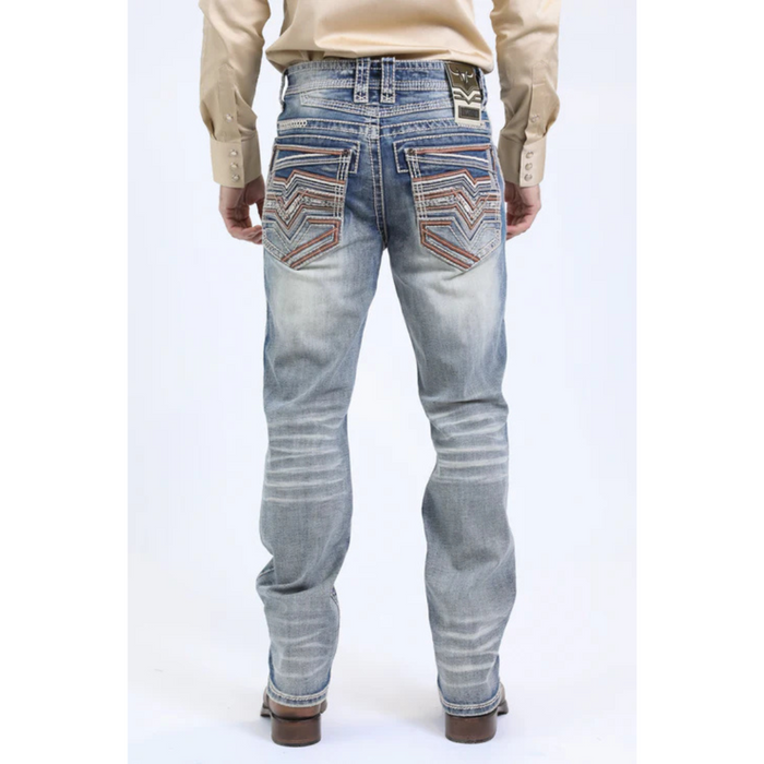 Platini Holt Men's Blue Slim Boot Cut Jeans