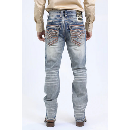 Platini Holt Men's Blue Slim Boot Cut Jeans