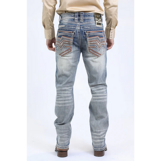 Platini Holt Men's Blue Slim Boot Cut Jeans