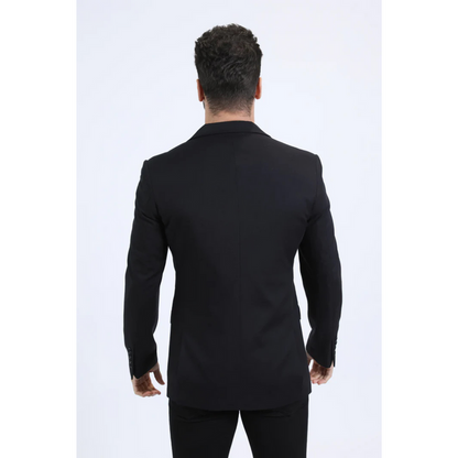Platini Men's Modern Fit Blazer - Black
