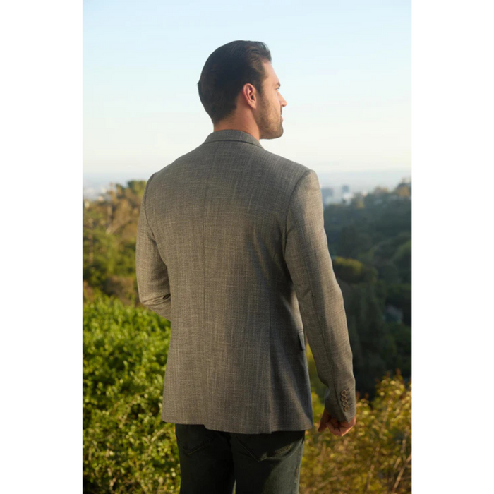 Platini Men's Modern Fit Blazer - Grey