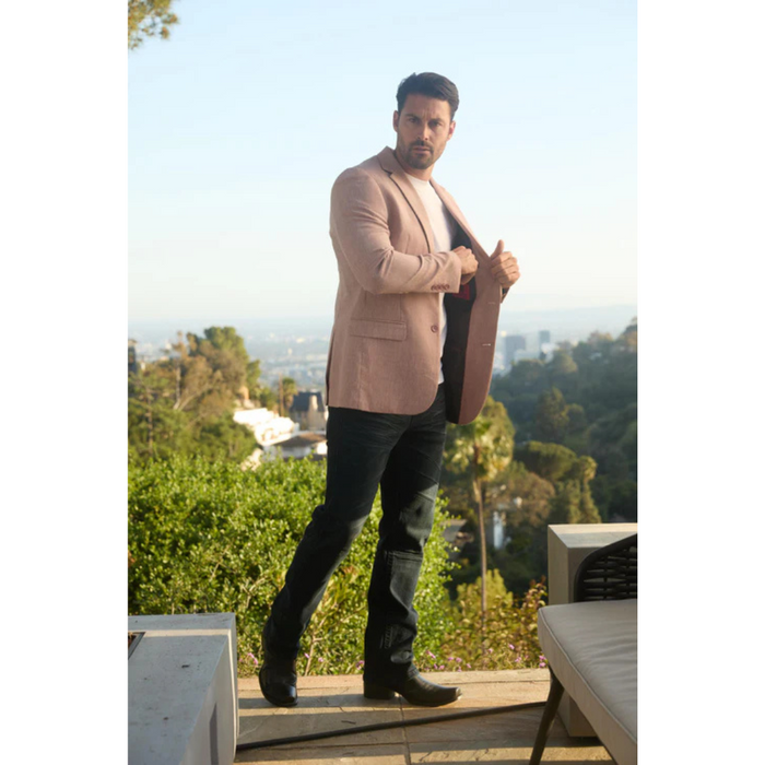 Platini Men's Modern Fit Blazer - Pink