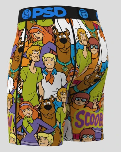 PSD Scooby Squad boxer briefs with colorful Scooby-Doo design in a comfortable underwear style.