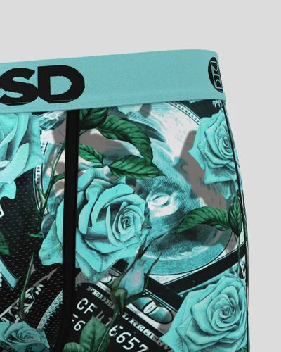 PSD 'Sky 100' Boxer briefs in multicolor, showcasing soft fabric and comfortable fit, designed for stylish men's underwear.