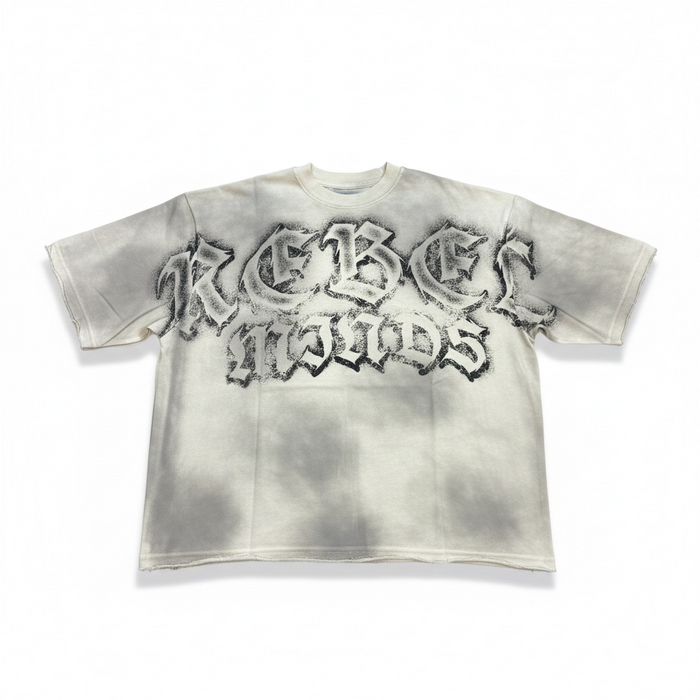 Rebel Minds 'Set You Free' cream cropped T-shirt, soft fabric, casual fit, front graphic design, stylish and comfortable.