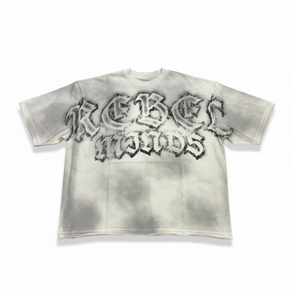 Rebel Minds 'Set You Free' cream cropped T-shirt, soft fabric, casual fit, front graphic design, stylish and comfortable.