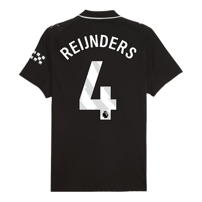 REIJNDERS #4 Manchester City Away Authentic Soccer Jersey 2025/26
