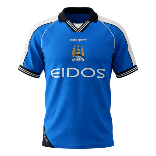 Retro Soccer Jersey Manchester City Home 1999/01