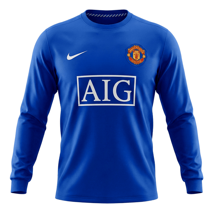 Retro Soccer Jersey Manchester United Third Away Long Sleeve 2008/09