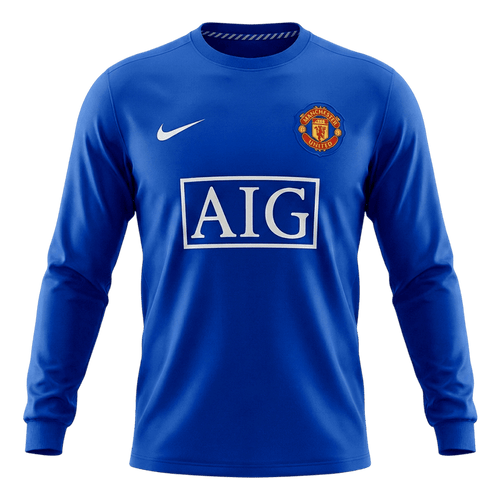 Retro Soccer Jersey Manchester United Third Away Long Sleeve 2008/09