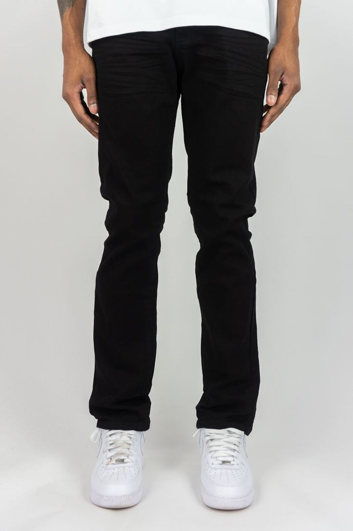 Roar Denim 'Basic' Slim Straight Denim in Jet Black
